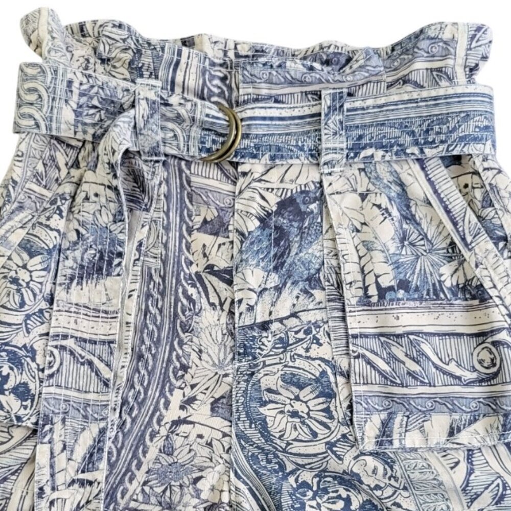 Pam & Gela Blue and White Patterned Shorts - Picture 6 of 7
